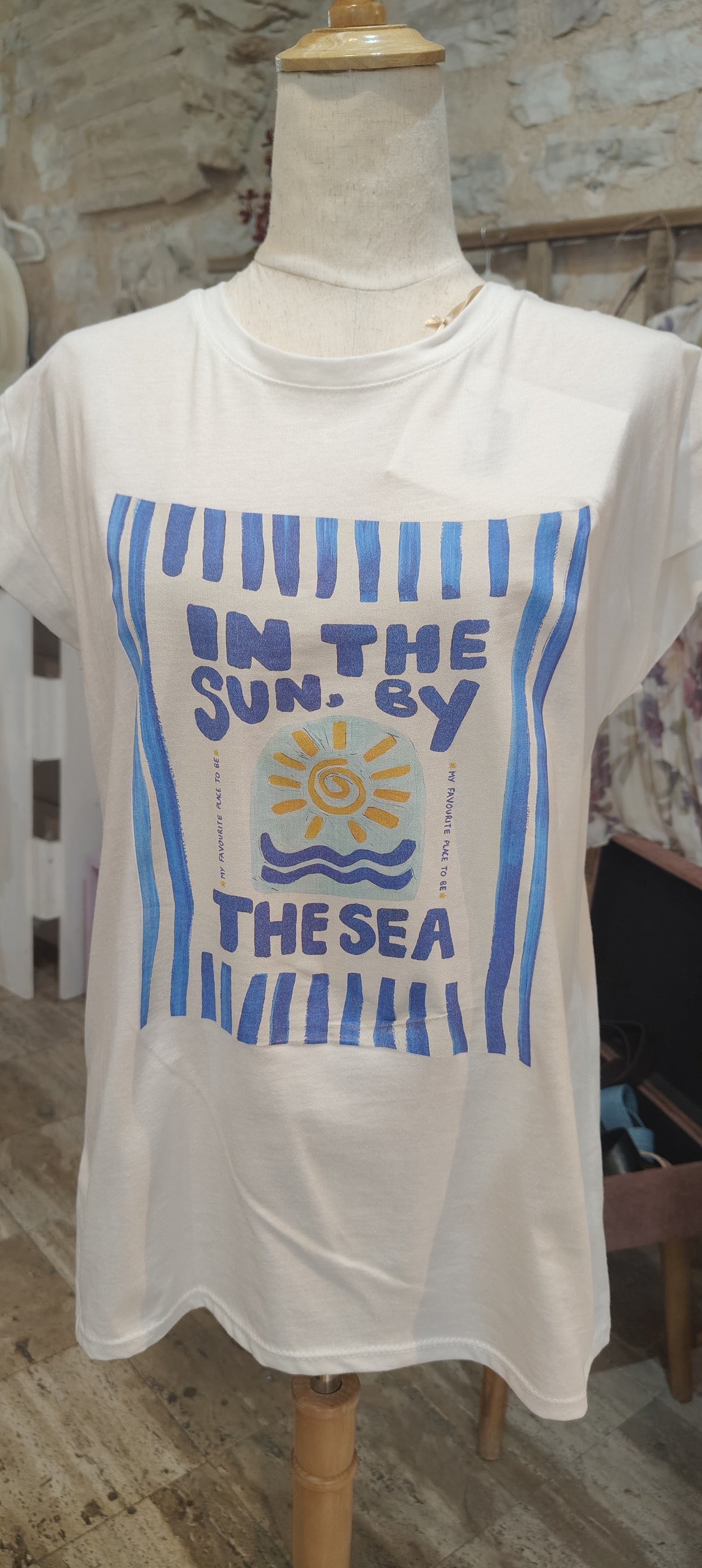 T-shirt by the sea