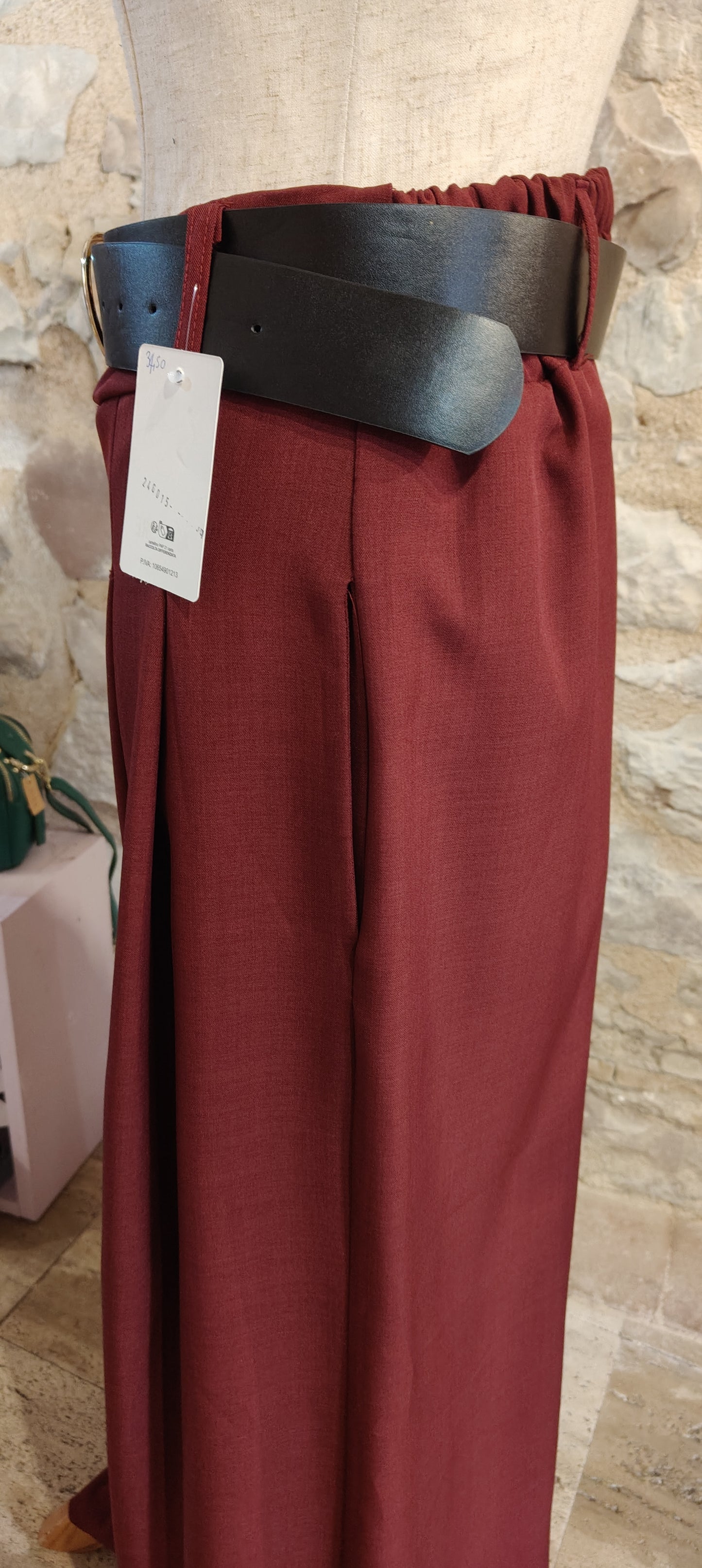 Panta palazzo bordeaux