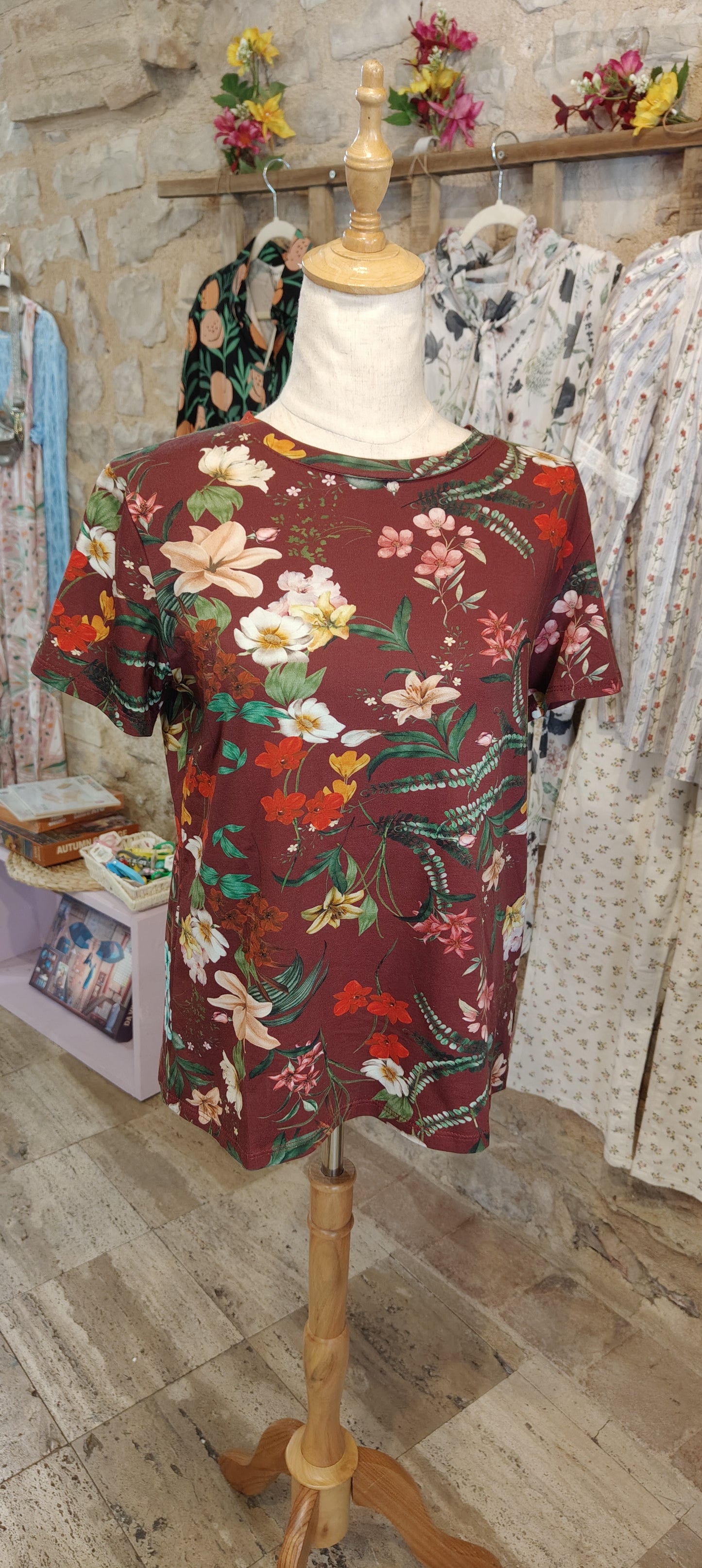 T-shirt fiori