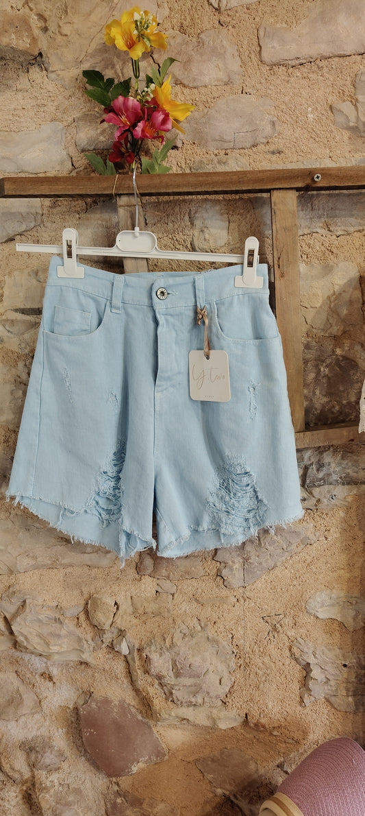 Shorts azzurri