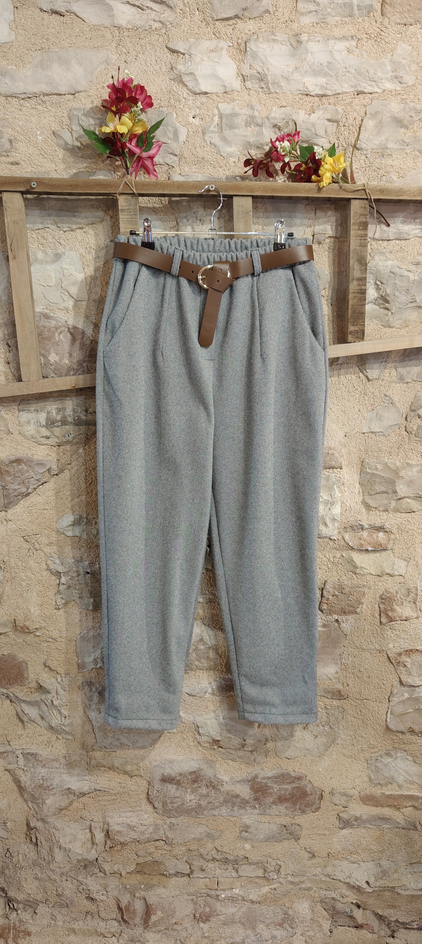 Pantalone baloon pies de poule