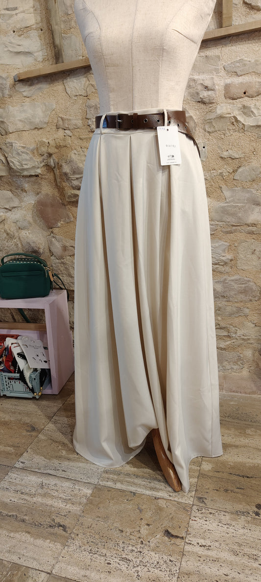 Panta palazzo beige