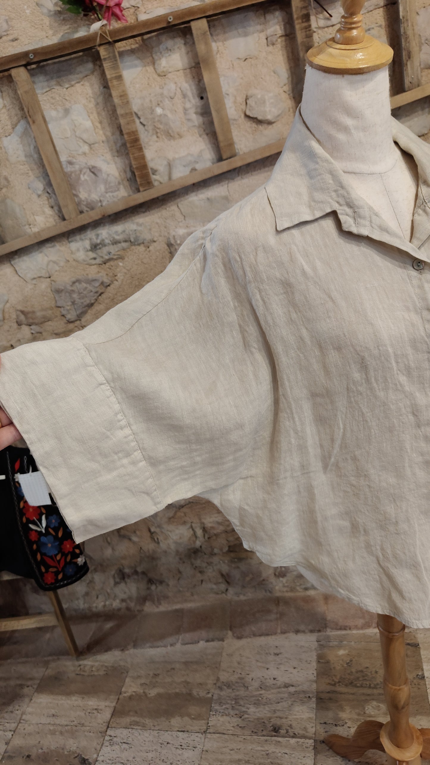 Blusa mezzaluna off white