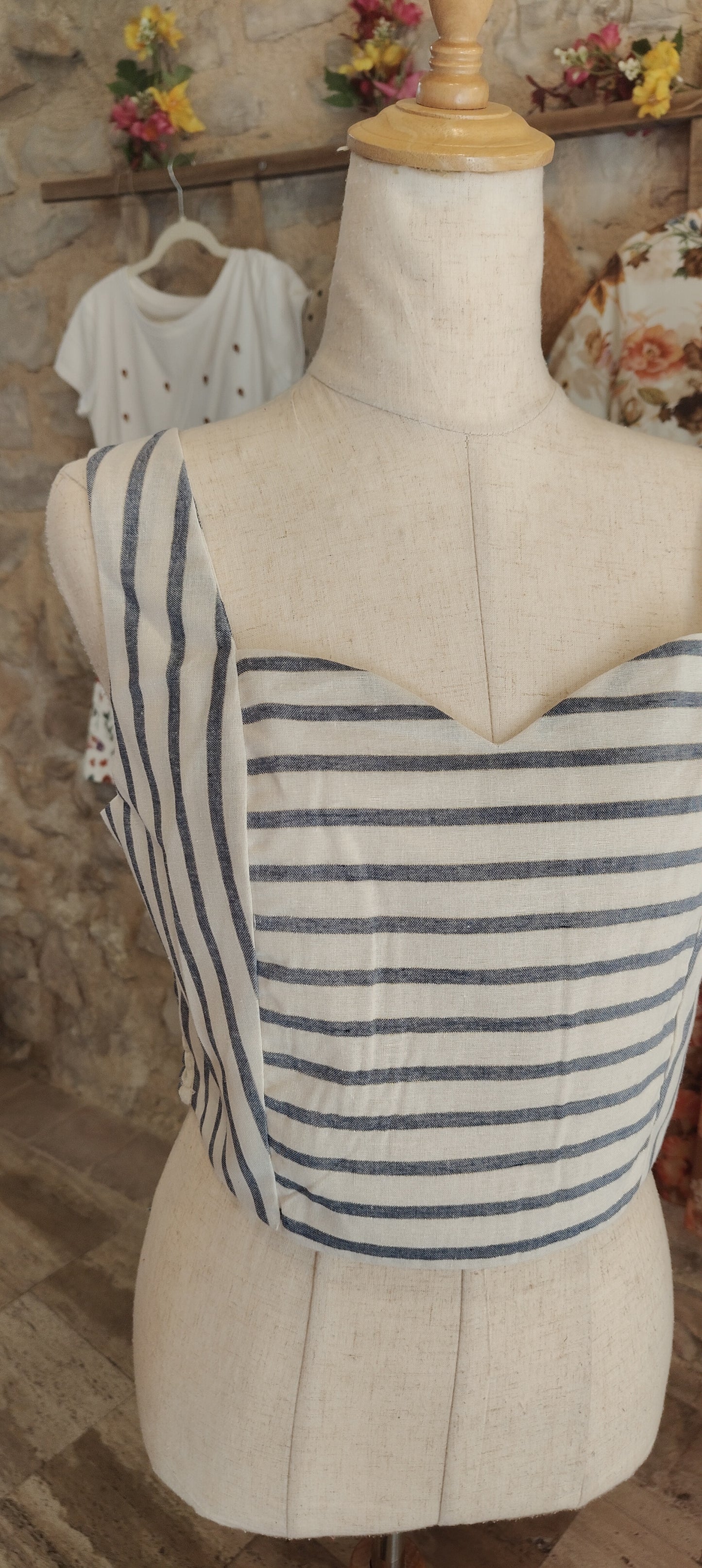 Top cuore (azzurro)