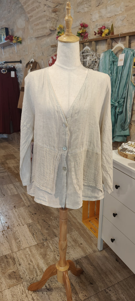 Camicia/giacca bianca