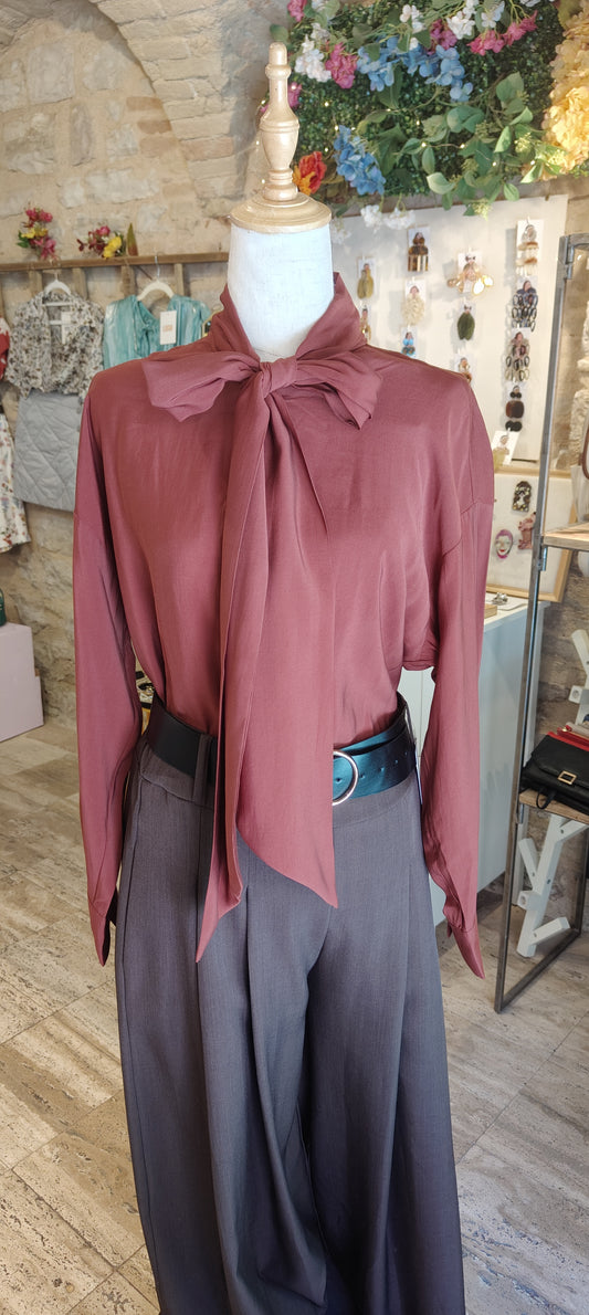 Camicia con fiocco