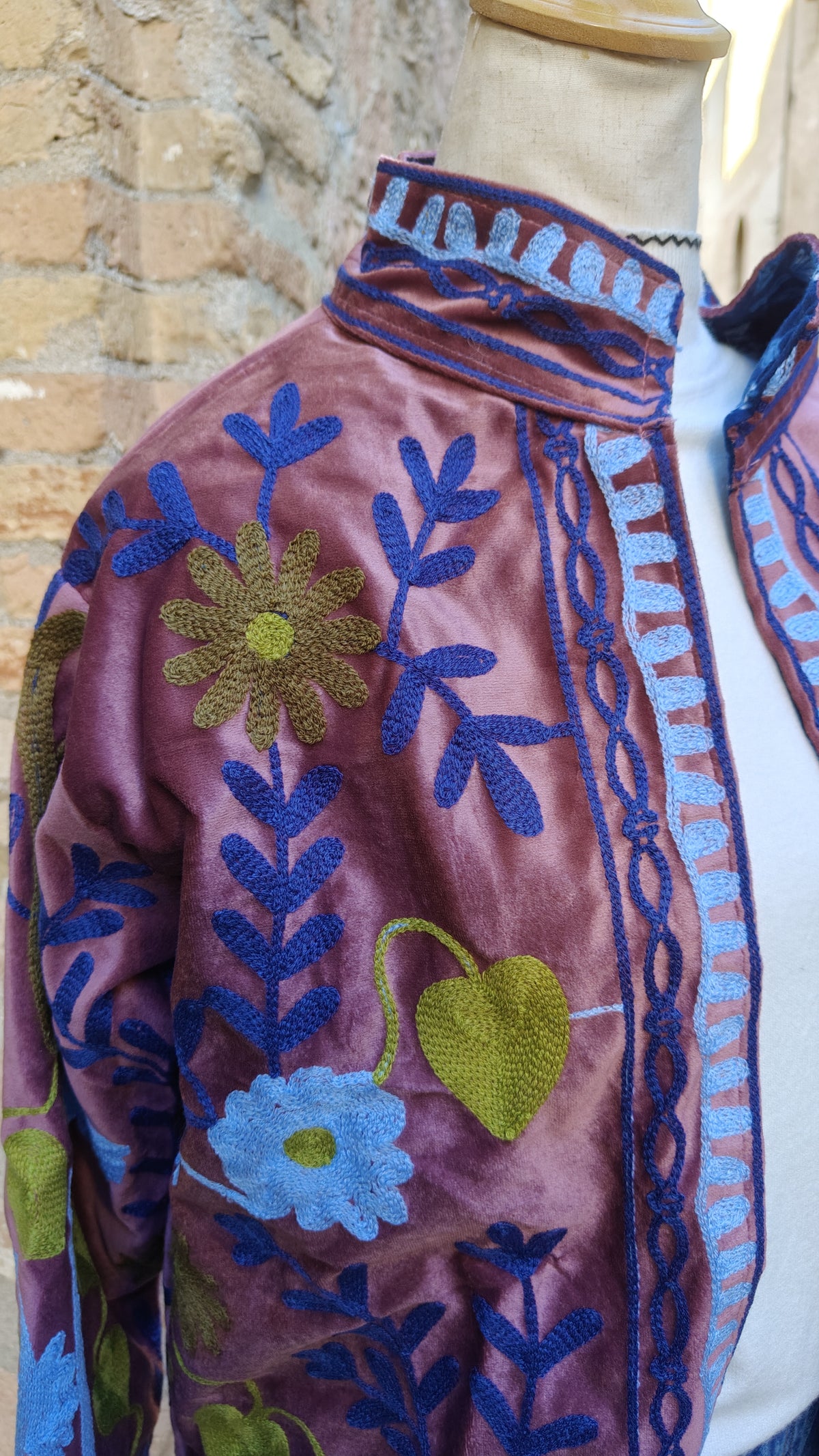 Kimono Suzani rosa antico