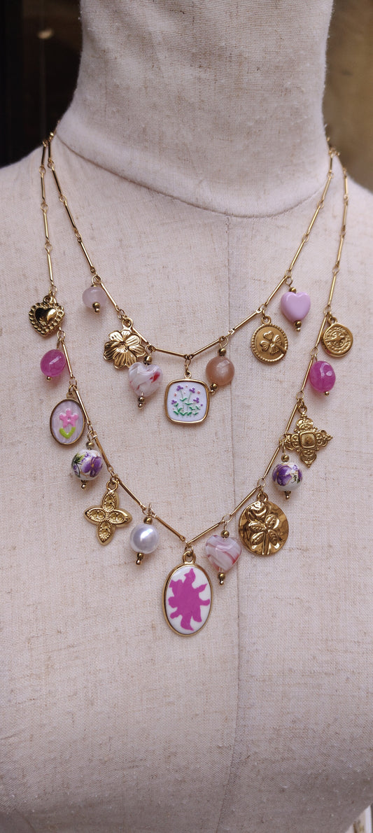 Collana charms - Garden