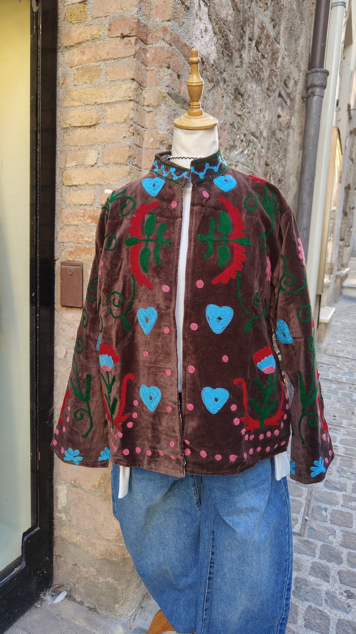 Kimono Suzani Marrone