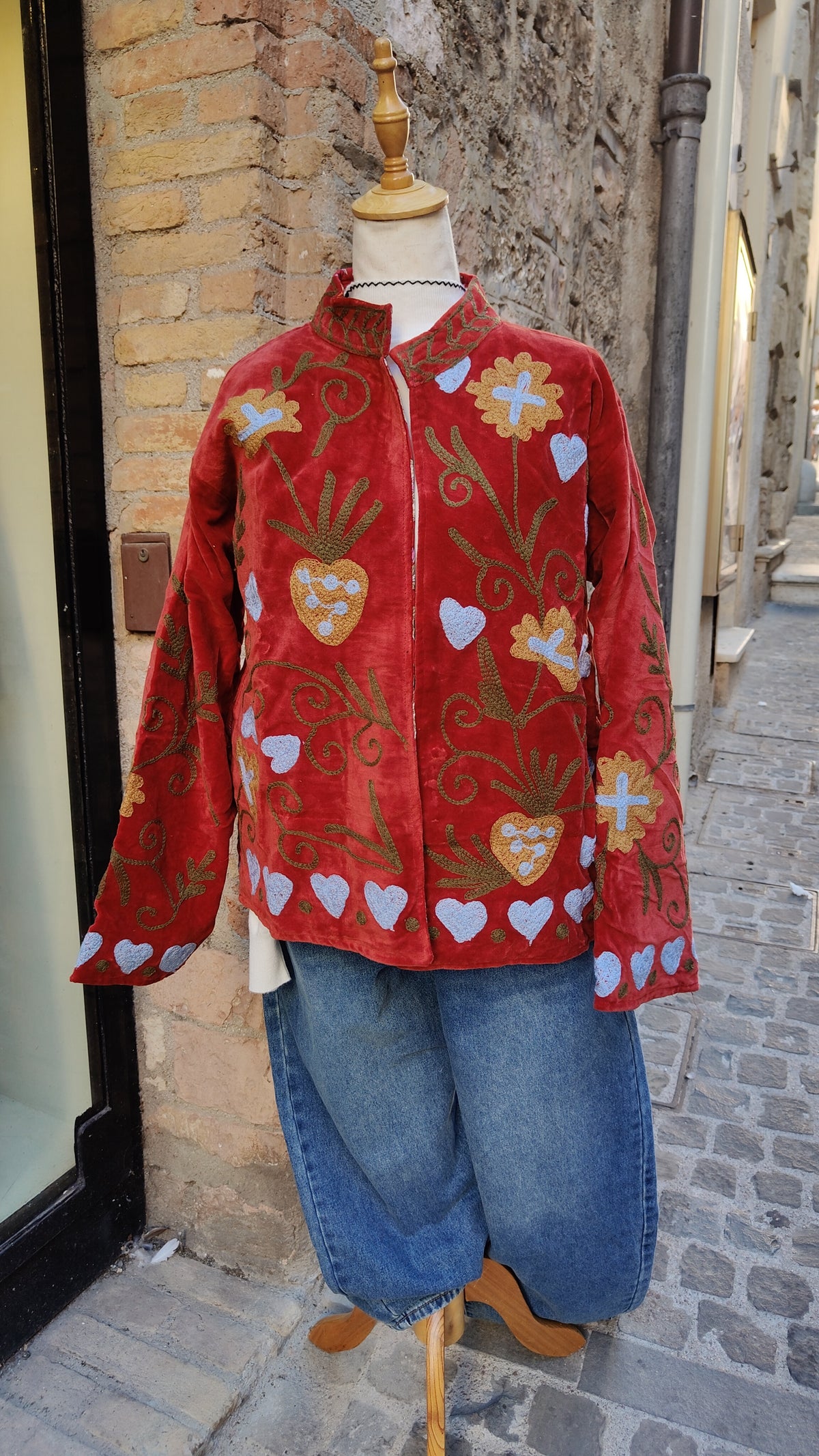 Kimono Suzani Rosso