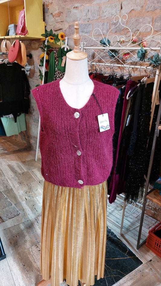 Gilet burgundy