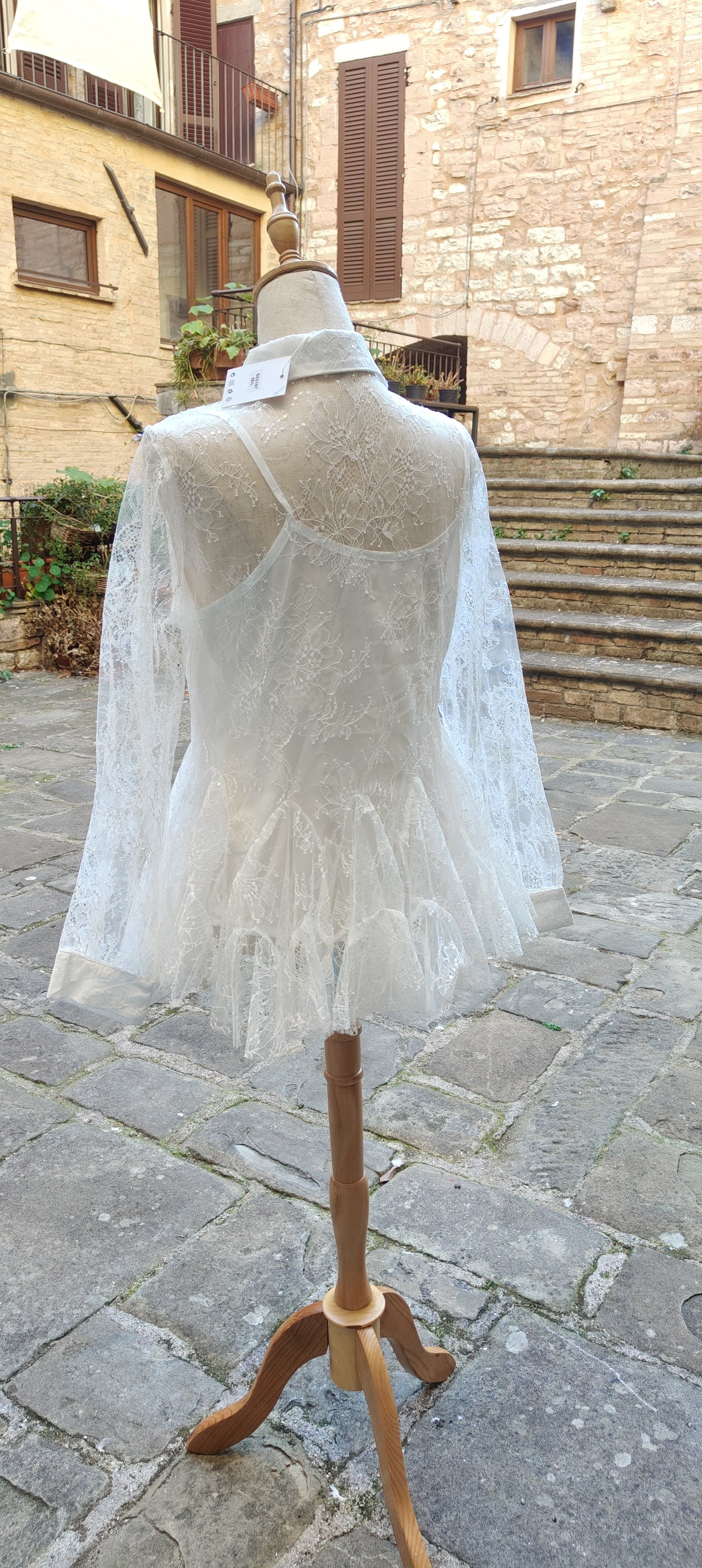 Camicia pizzo bianca