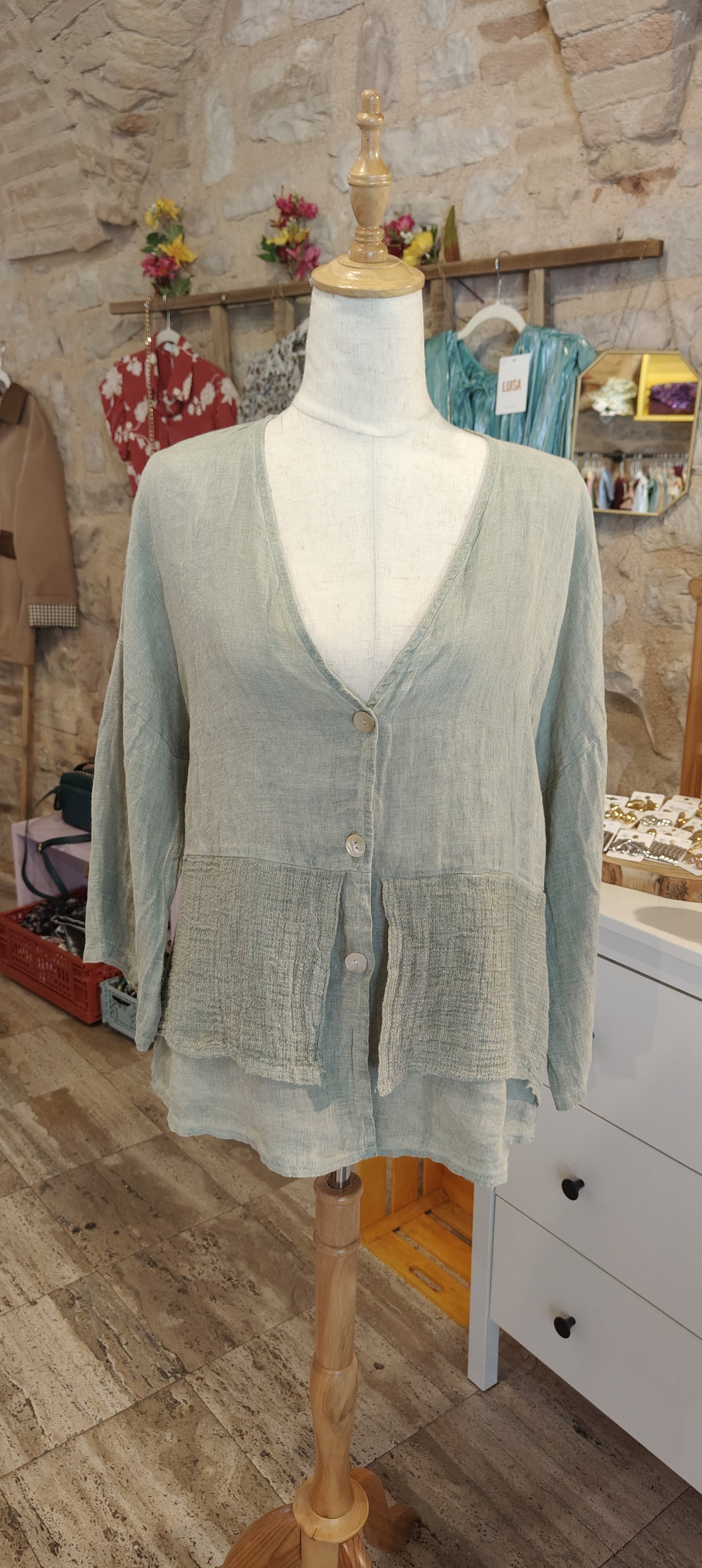 Camicia/giacca verde oliva