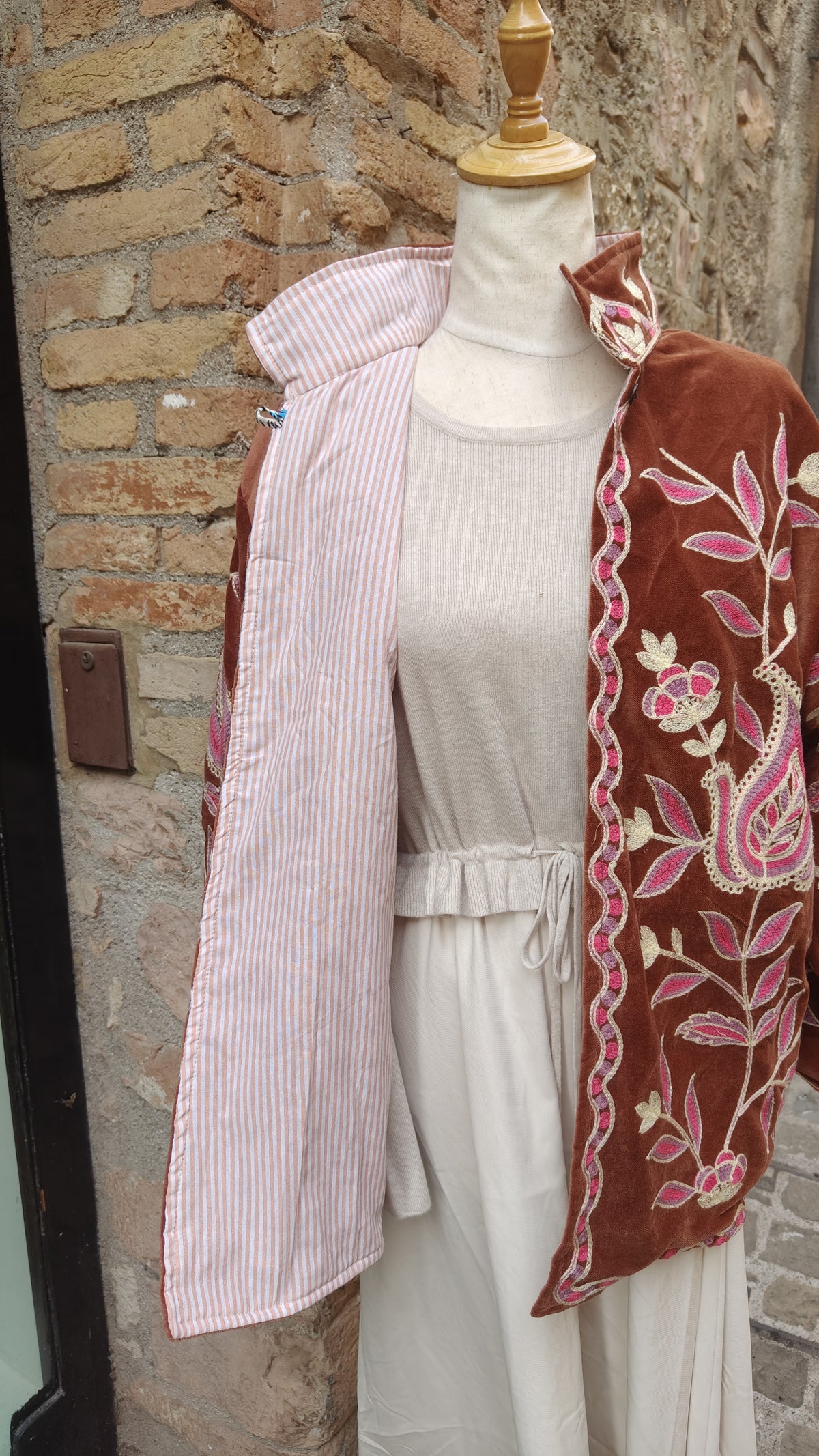 Kimono Suzani pesca