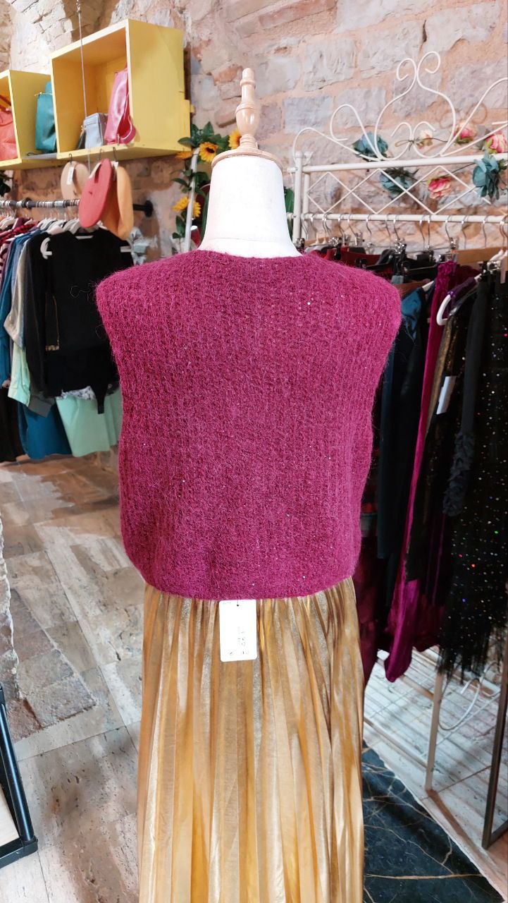 Gilet burgundy