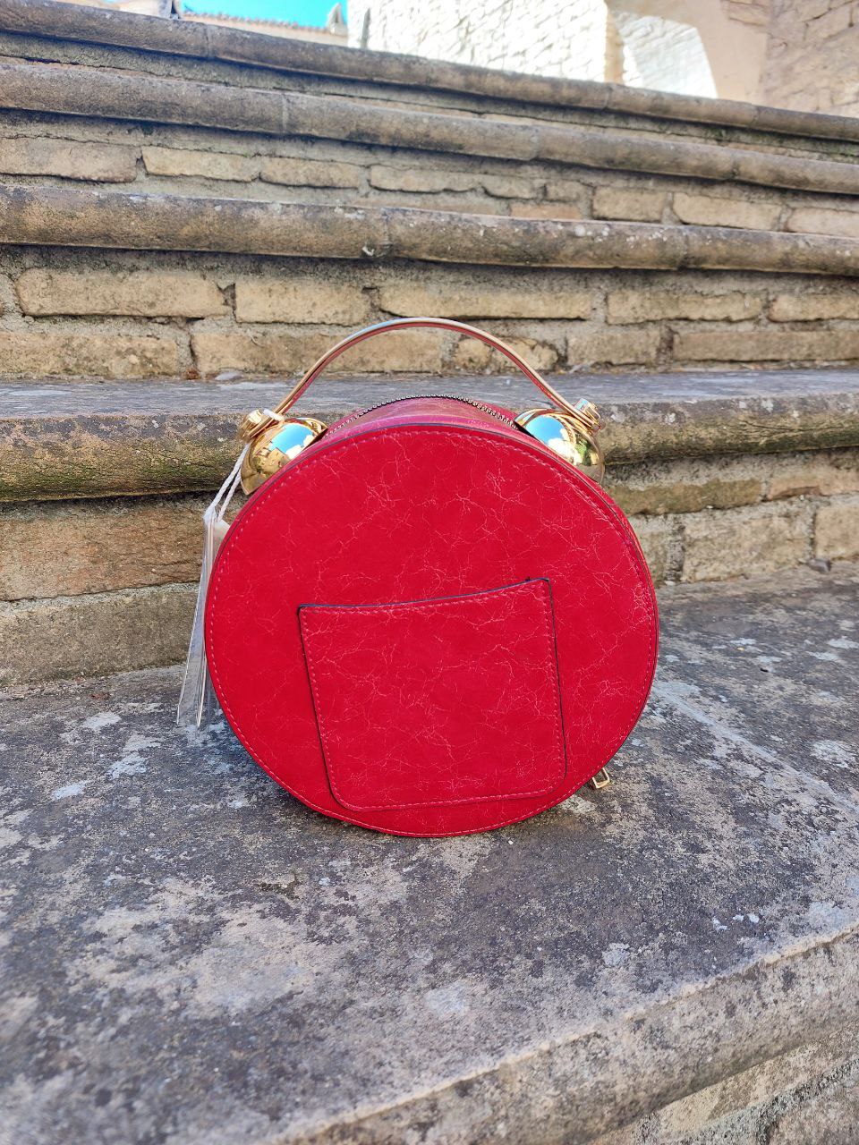 Borsa orologio rossa
