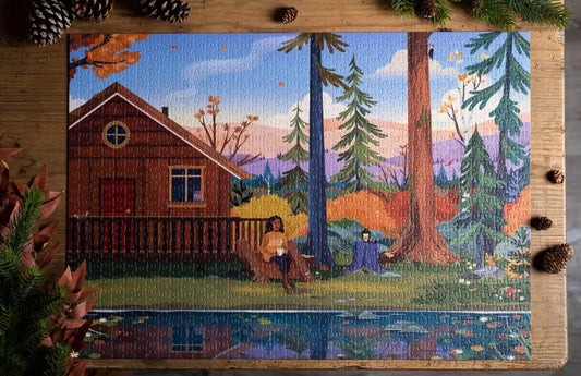 Puzzle Autumn Cottage 1000 pezzi