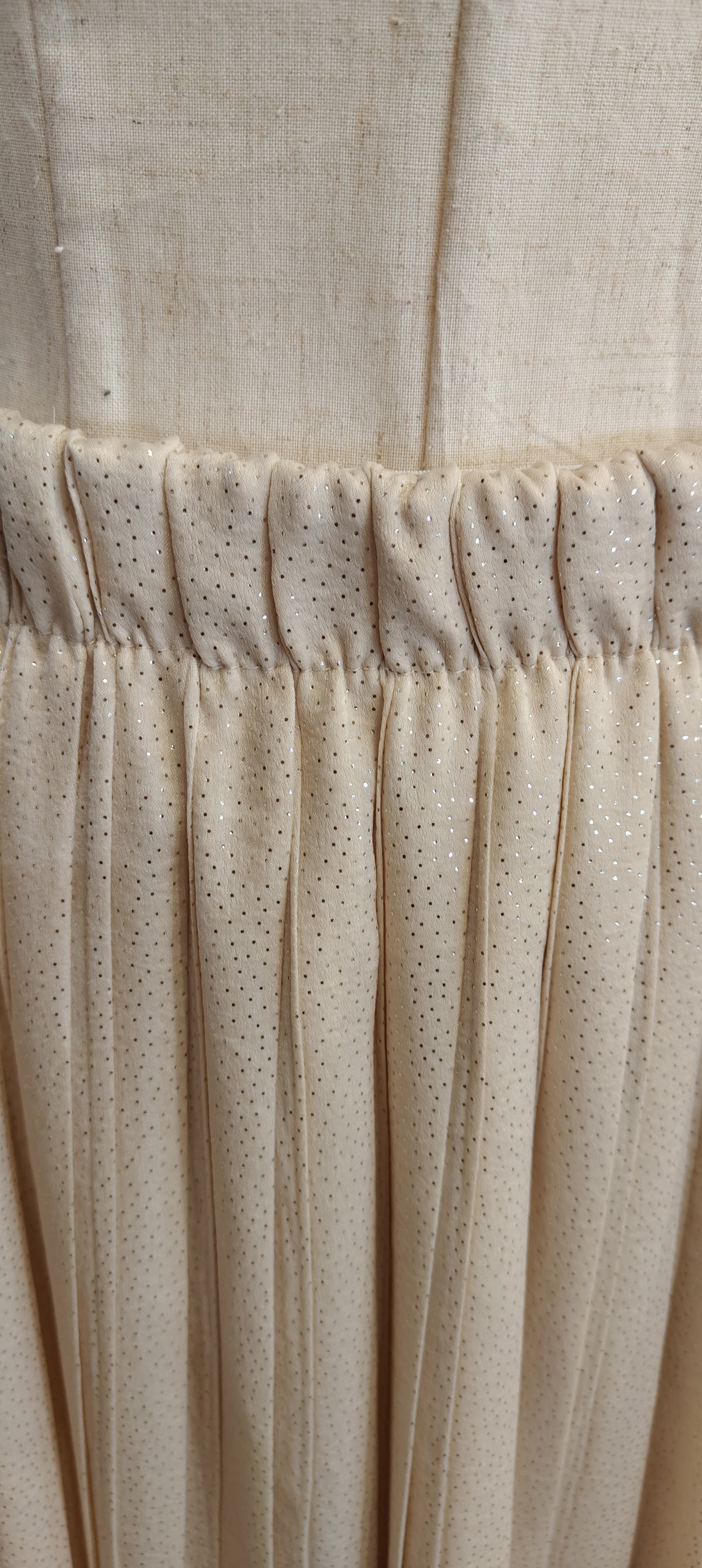 Gonna plissettata beige