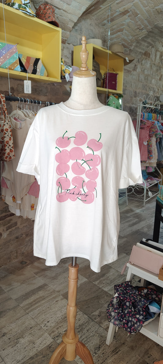 T-shirt Pink cherry