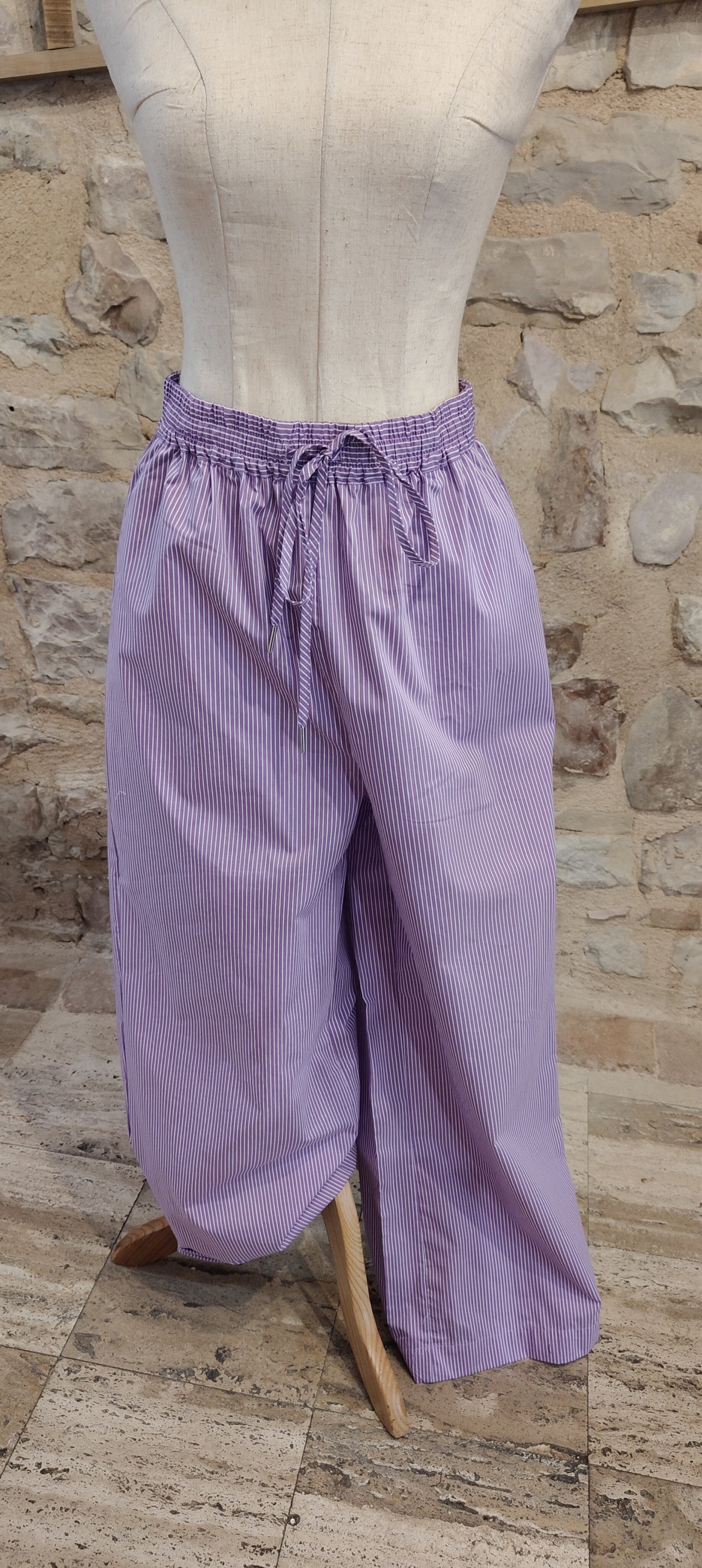 Pantaloni righette (viola)