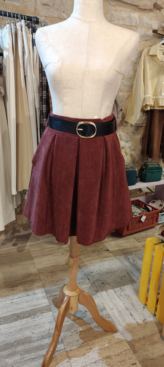 Minigonna bordeaux
