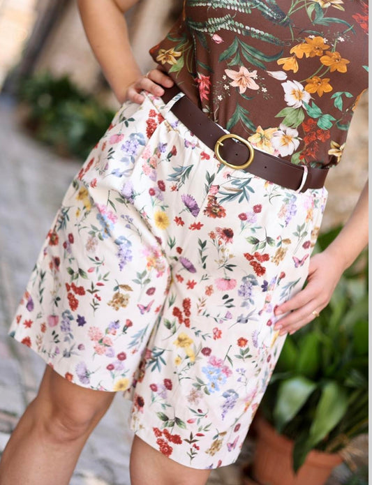 Pantaloni botanici bianchi