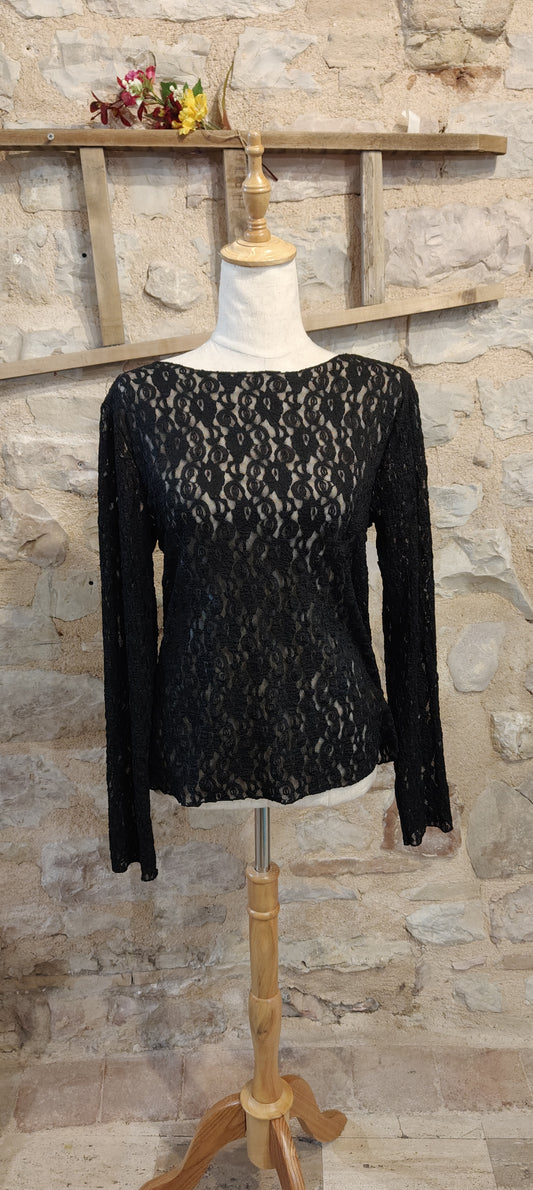 Maglia retina nera