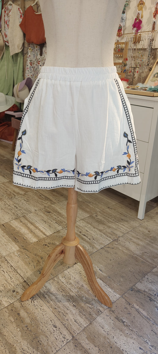 Short ricamato