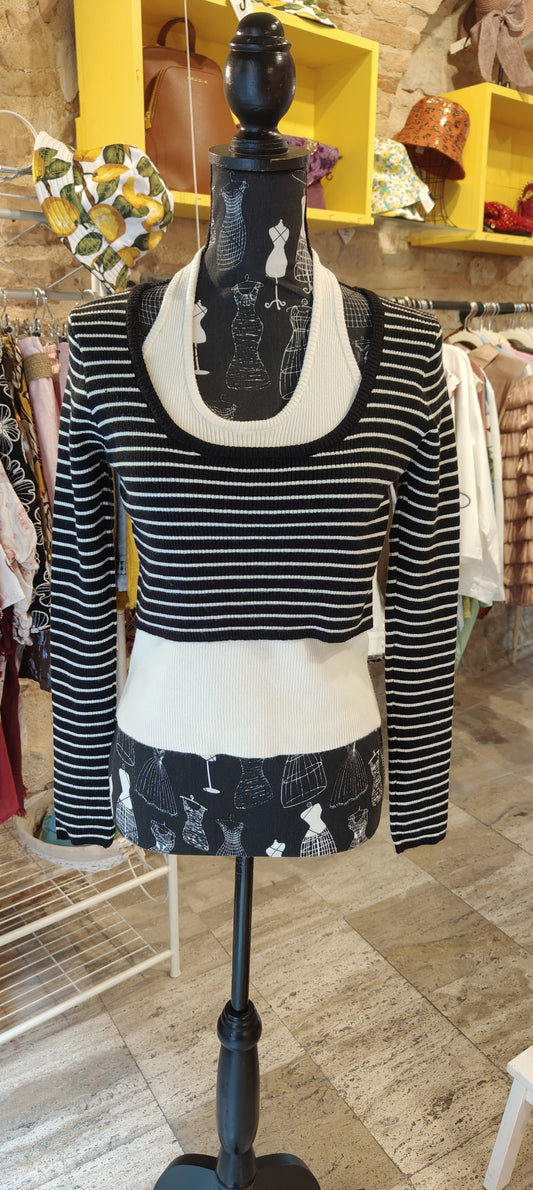 Maglia a righe nera