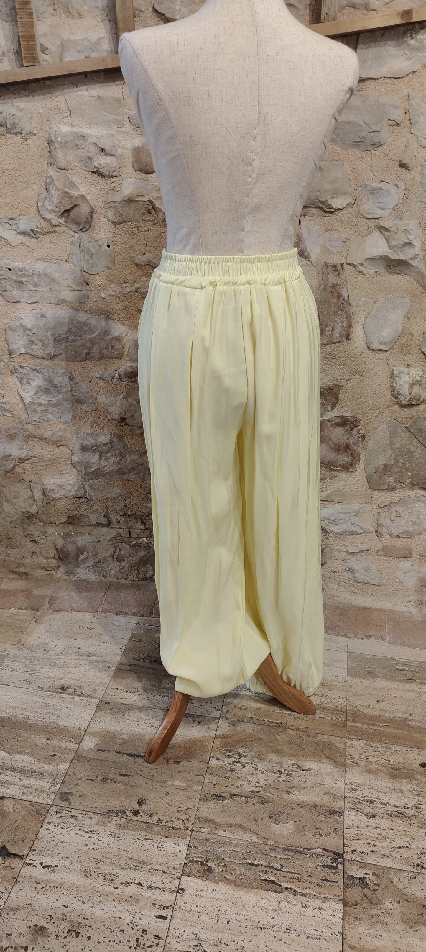 Pantalone manopesca limone