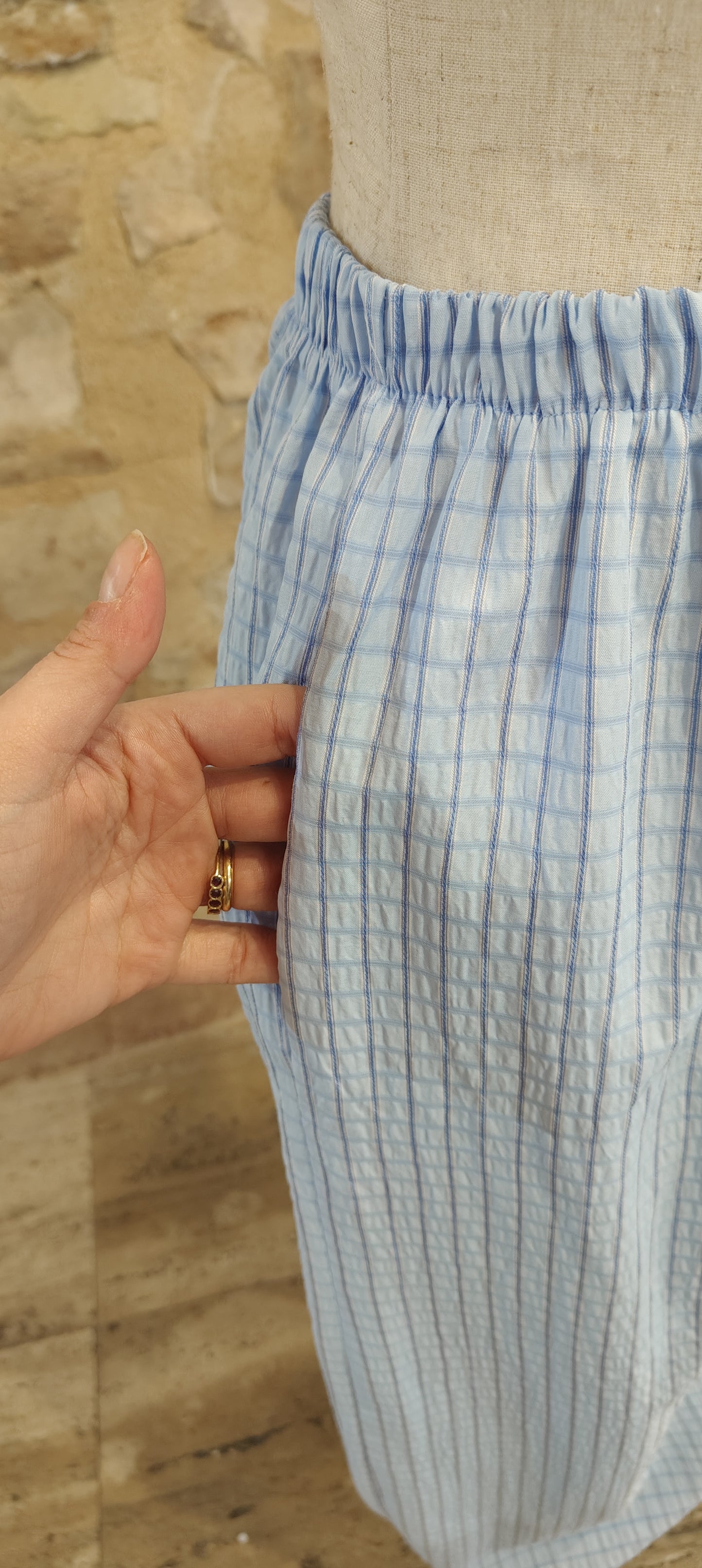 Pantaloni fiocchetti (azzurri)