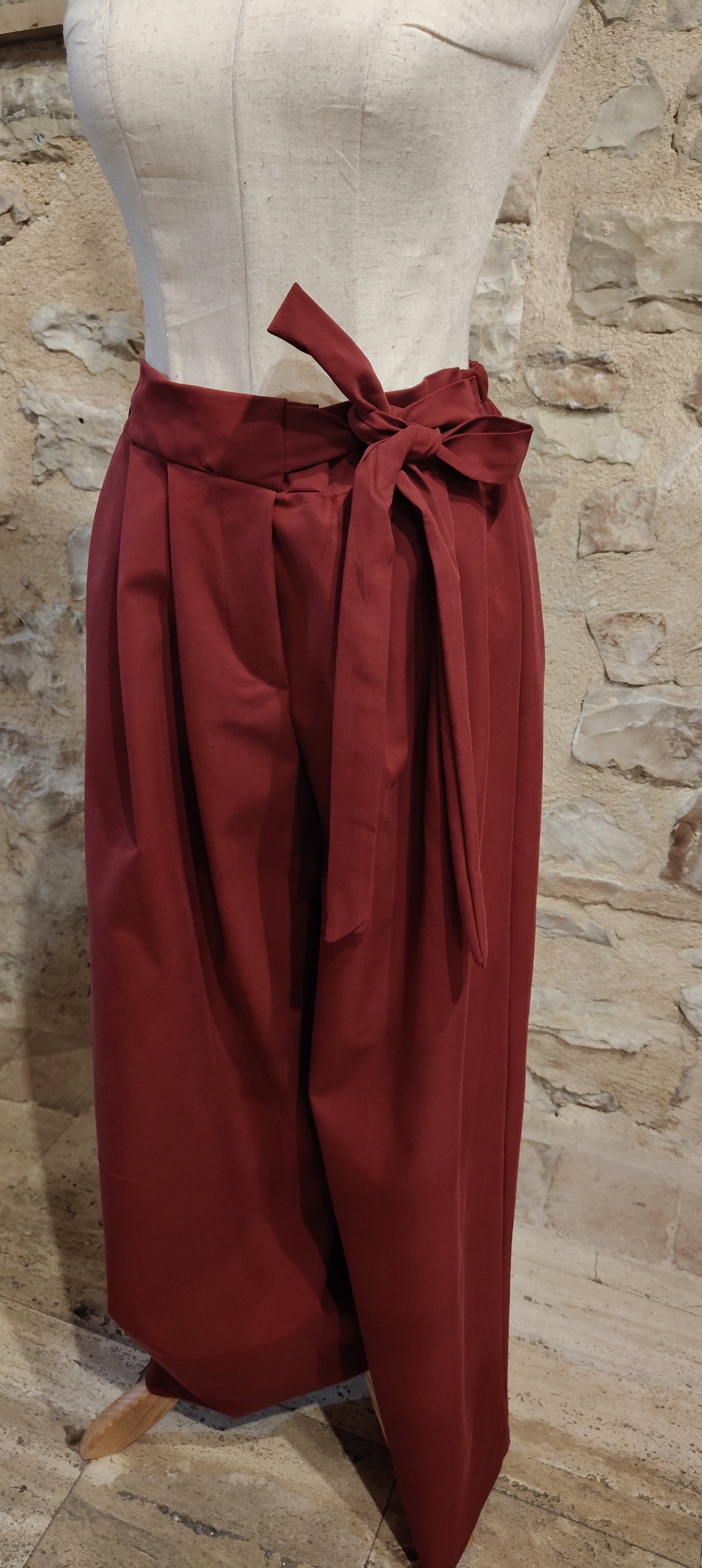 Pantaloni panopesca bordeaux