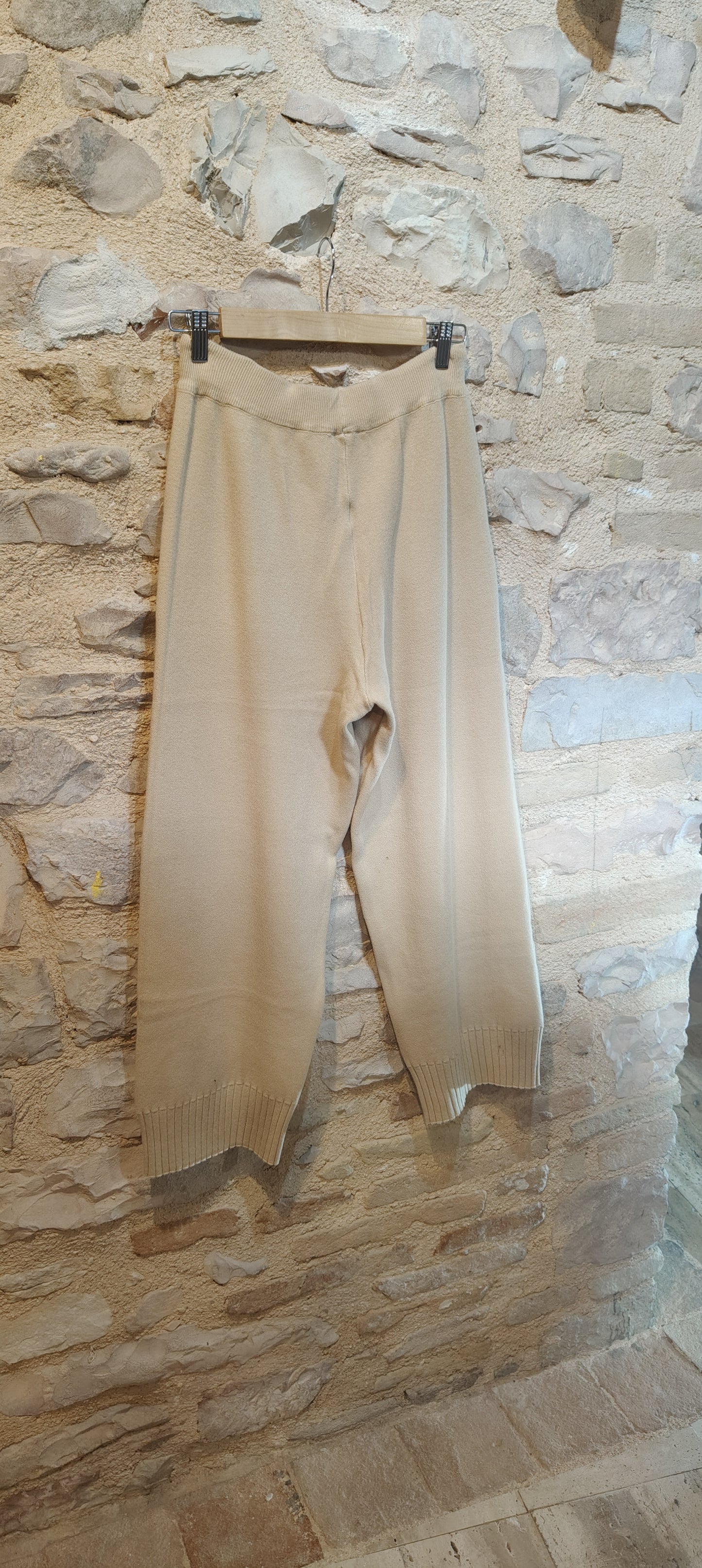 Pantalone maglina beige