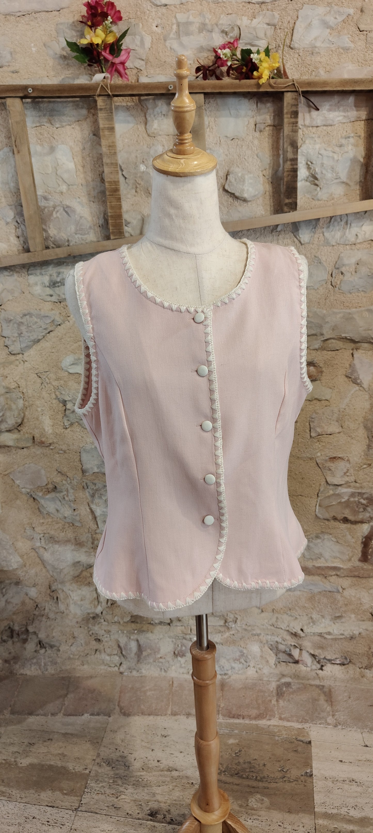 Gilet rosa