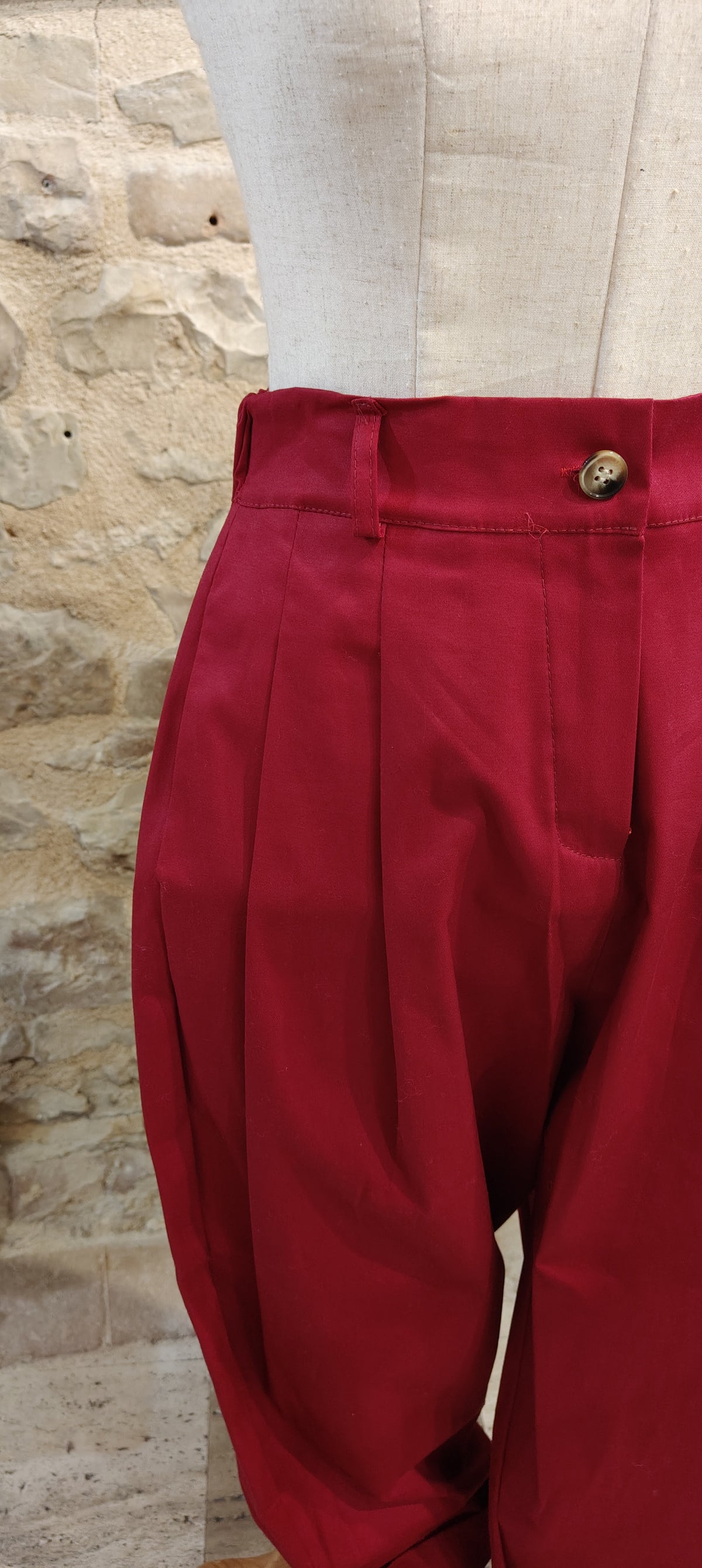 Pantalone balloon rosso intenso